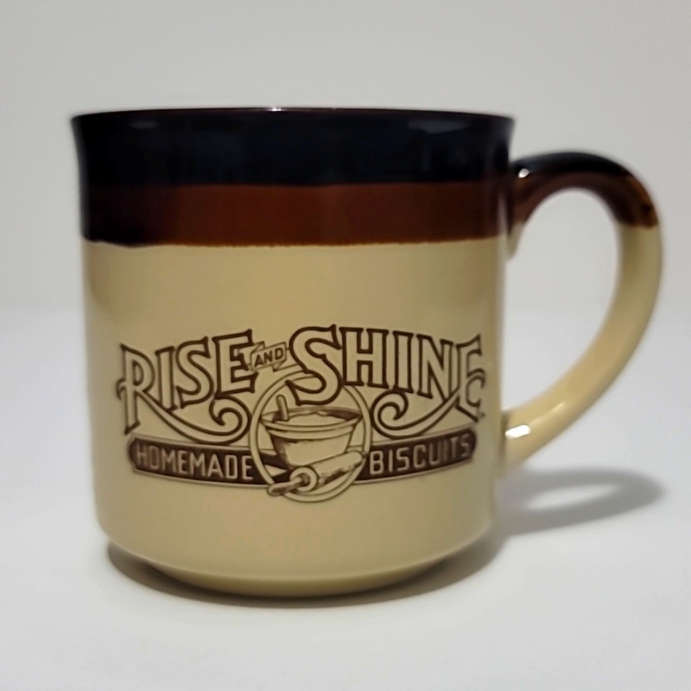 Vintage Hardee's Rise and Shine Homemade Biscuits Mug 1986